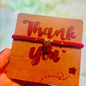 red butterfly bracelet